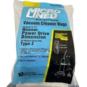 Micro Lined Hoover Type Z Universal Anti-Bacterial Vacuum Cleaner Bags 10 Pack